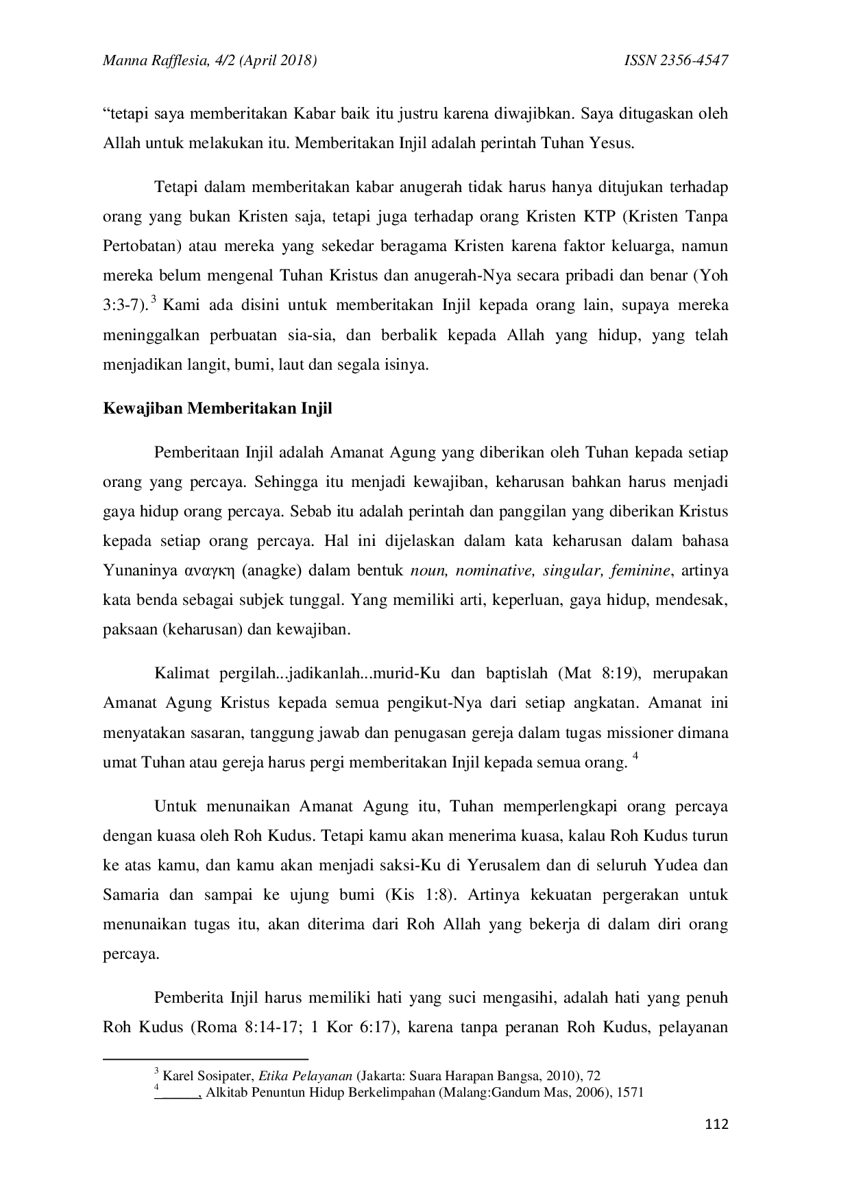 JURIS Kajian Teologis Ungkapan Celakalah Aku Jika Aku Tidak Memberitakan Injil dalam 1 Korintus 9 16b