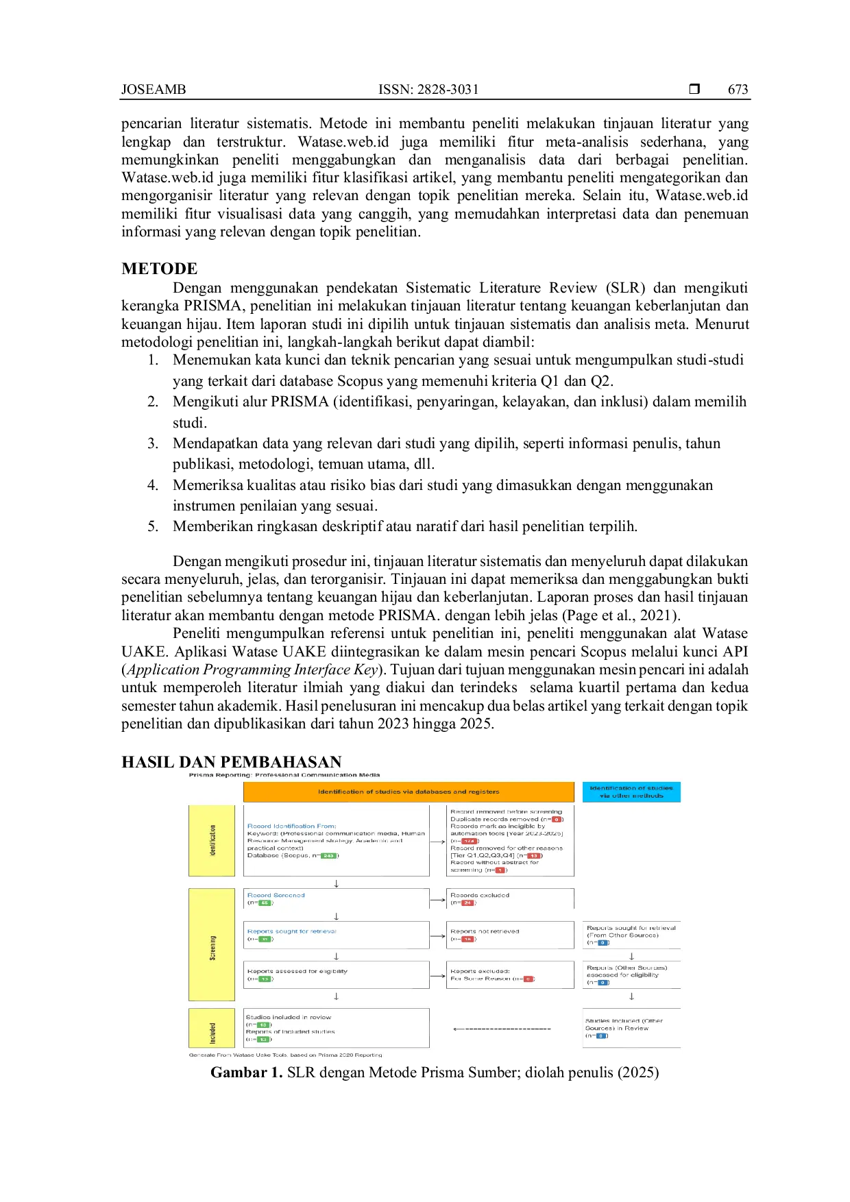 JURIS Systematic Literatur Review Dengan Metode Prisma Optimalisasi Media Komunikasi Profesional Untuk Penyampaian Analisis dan Strategi MSDM di Ranah Akademik dan Praktis