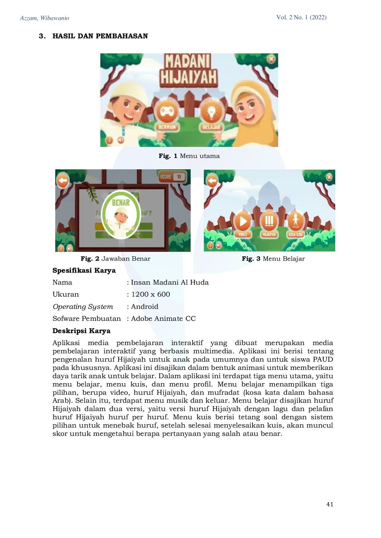 JURIS Perancangan Multimedia Pembelajaran Interaktif Pengenalan Huruf Hijaiyah Bagi Siswa Paud