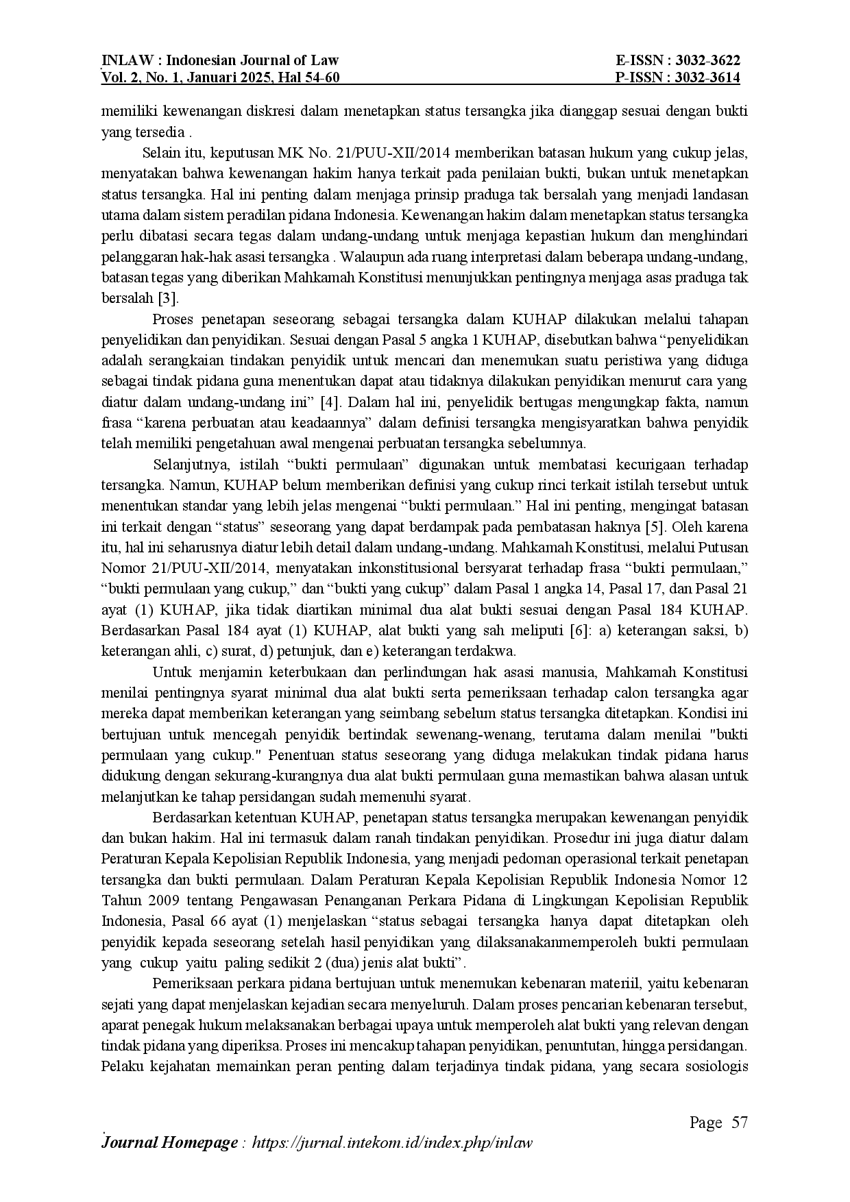 juris Analisis Hukum terhadap Perintah Penetapan Status Tersangka oleh Hakim Dalam Putusan Peradilan