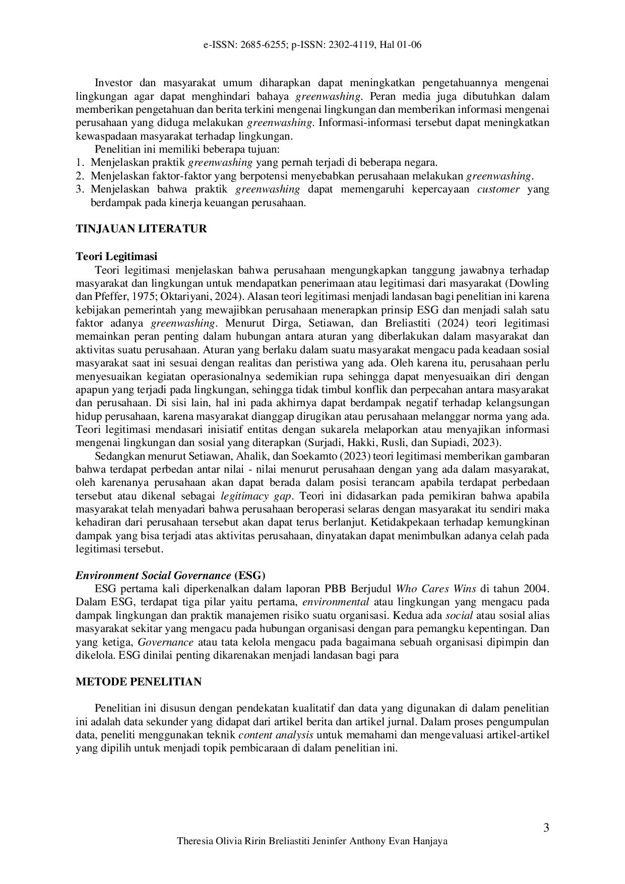 JURIS Mewaspadai Praktik Greenwashing Dalam Implementasi ESG