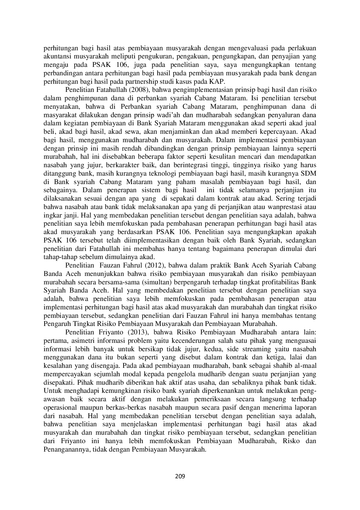 JURIS Analisis Implementasi Prinsip Bagi Hasil Risiko dan Penanganan Pembiayaan Bermasalah Terhadap Pembiayaan Musyarakah dan Pembiayaan Mudharabah Studi Kasus Bank Syariah Mandiri KC Manado