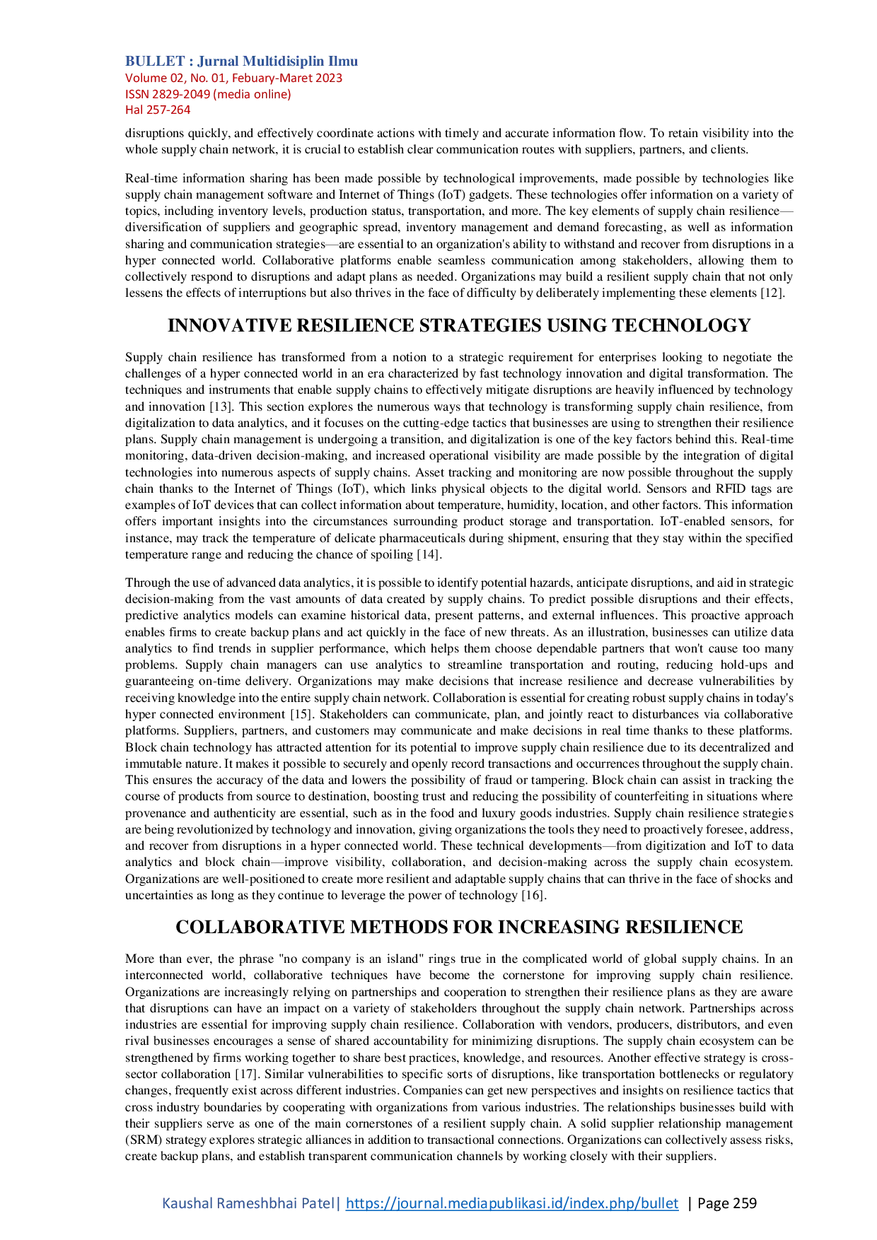 JURIS Enhancing Global Supply Chain Resilience Effective Strategies for Mitigating Disruptions in an Interconnected World