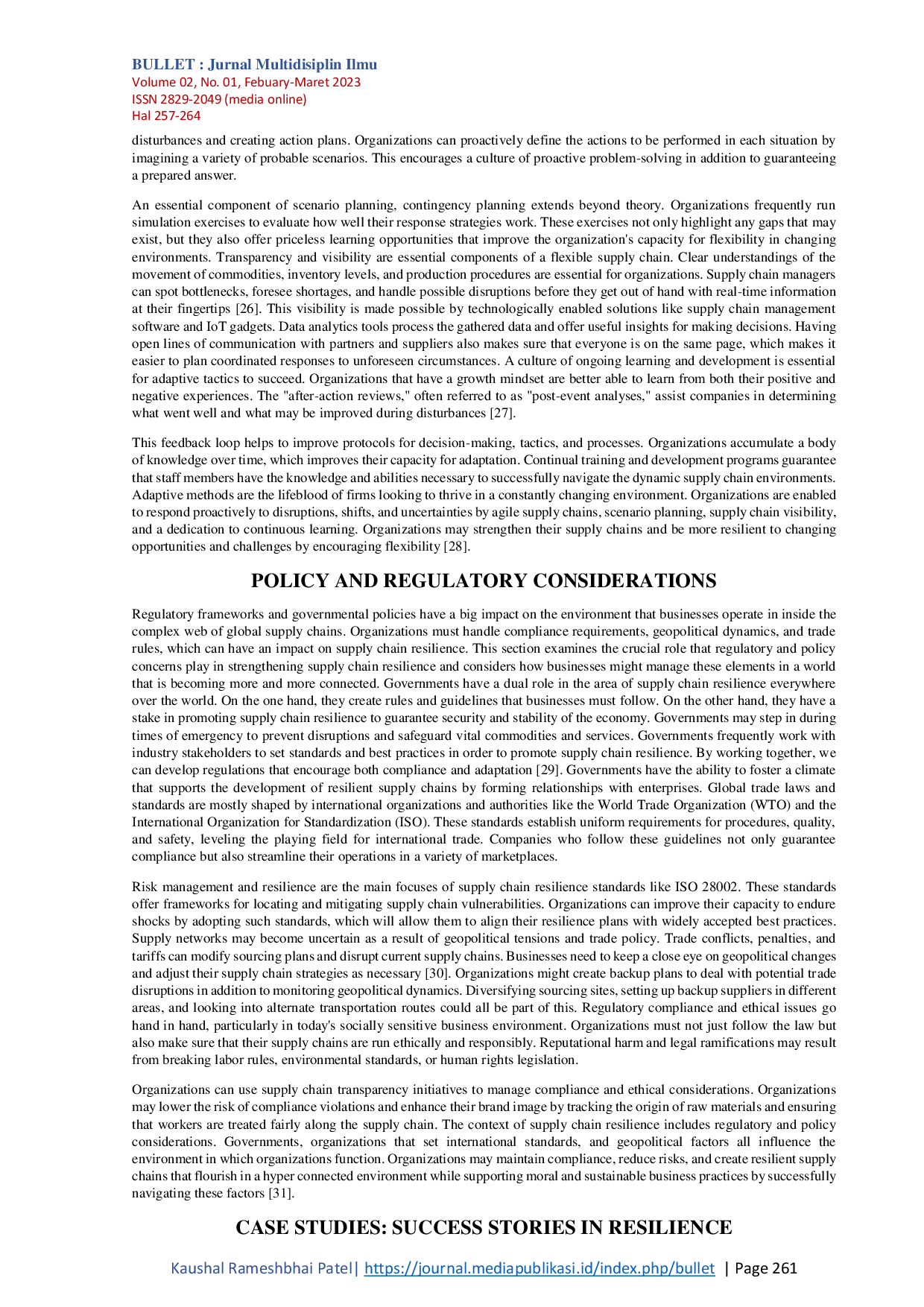 JURIS Enhancing Global Supply Chain Resilience Effective Strategies for Mitigating Disruptions in an Interconnected World