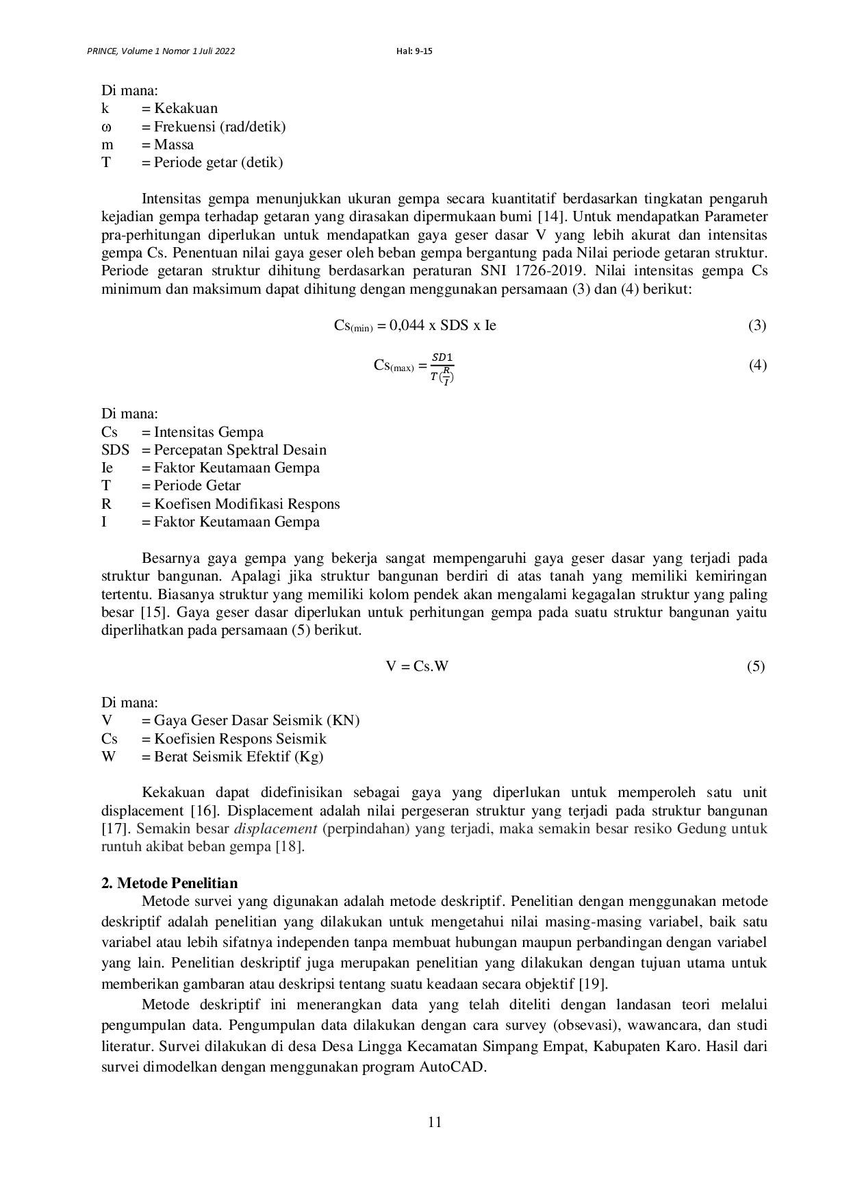 juris Analisis Struktur Rumah Adat Tradisional Karo Desa Lingga Simpang Empat Kabupaten Karo Sumatera Utara