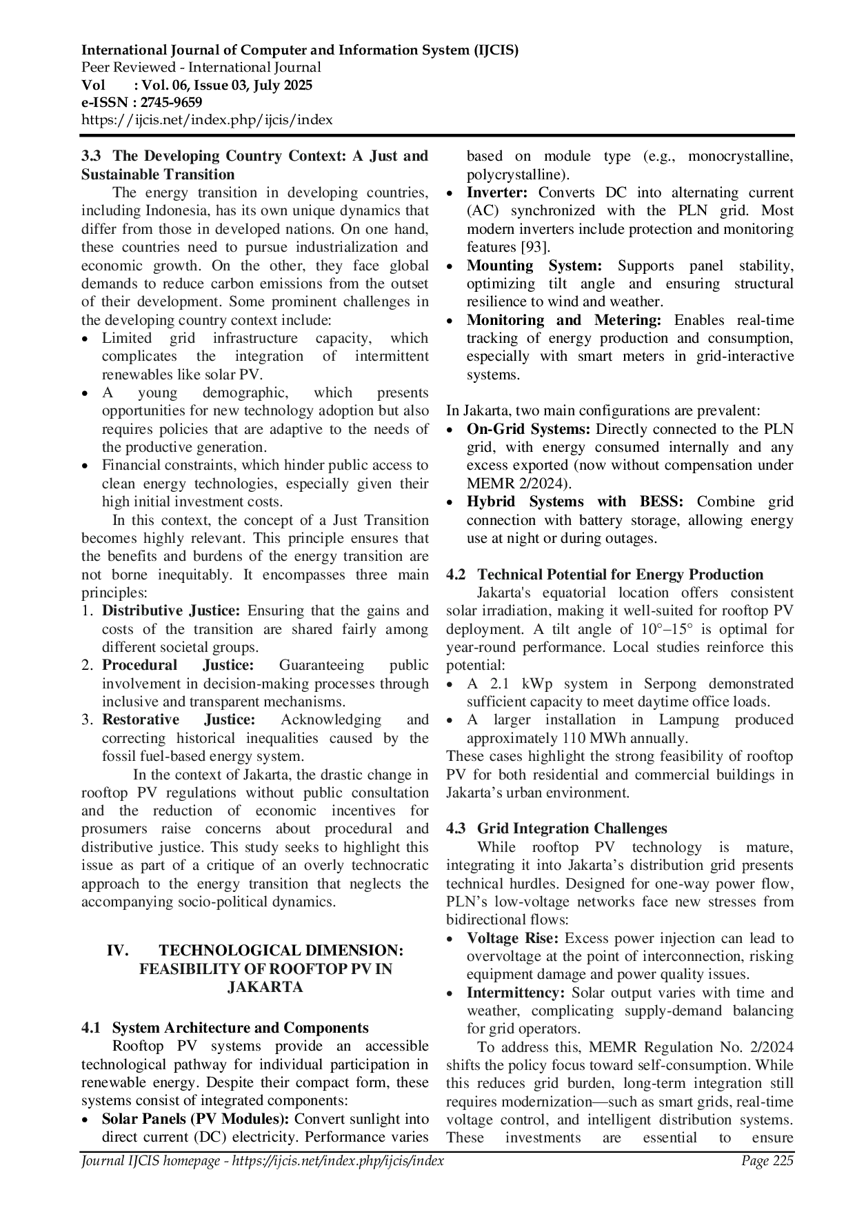 JURIS The Prosumer s Role as a Driver of Energy Transition A Study of Individual Power Producers in Jakarta Indonesia