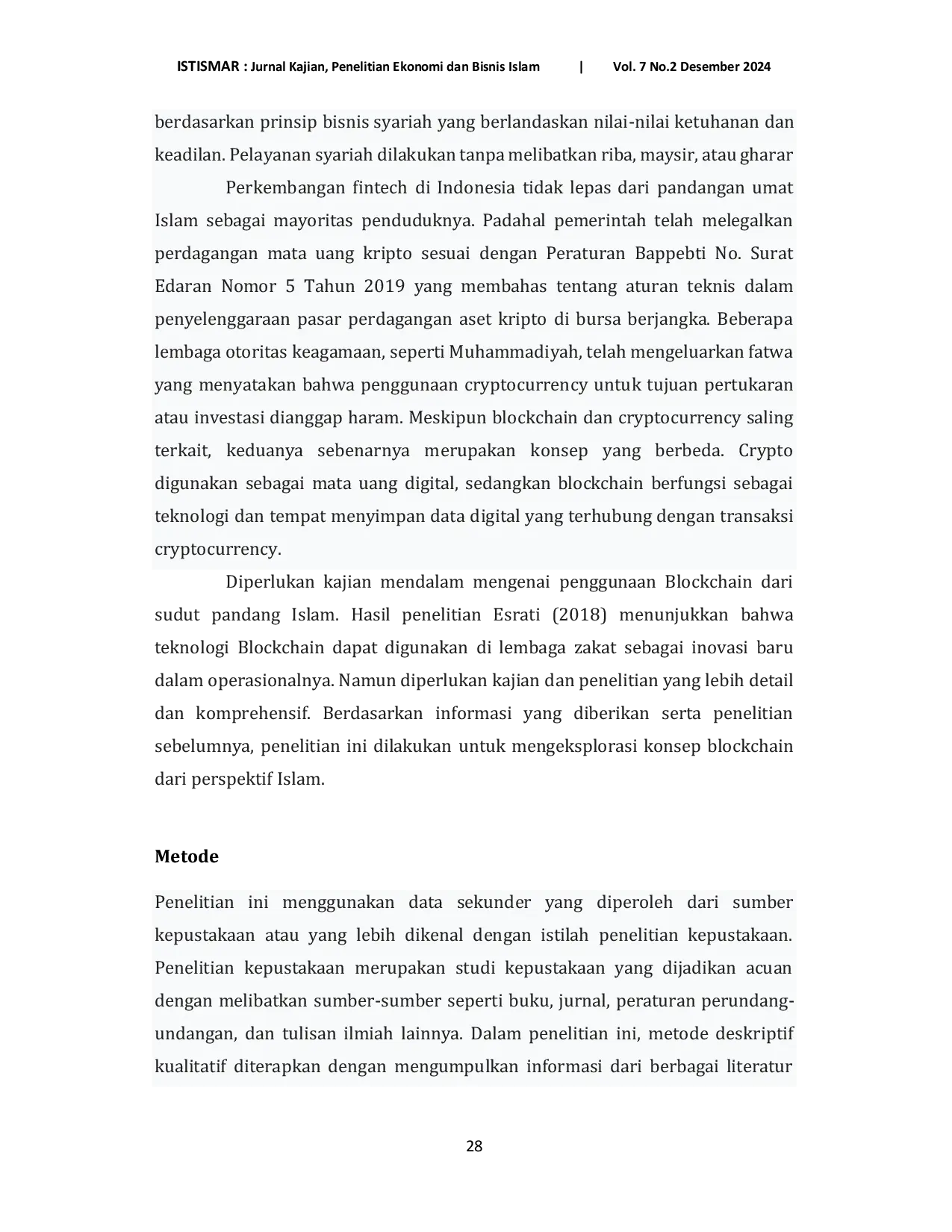 JURIS Blockchain dalam Ekonomi Islam