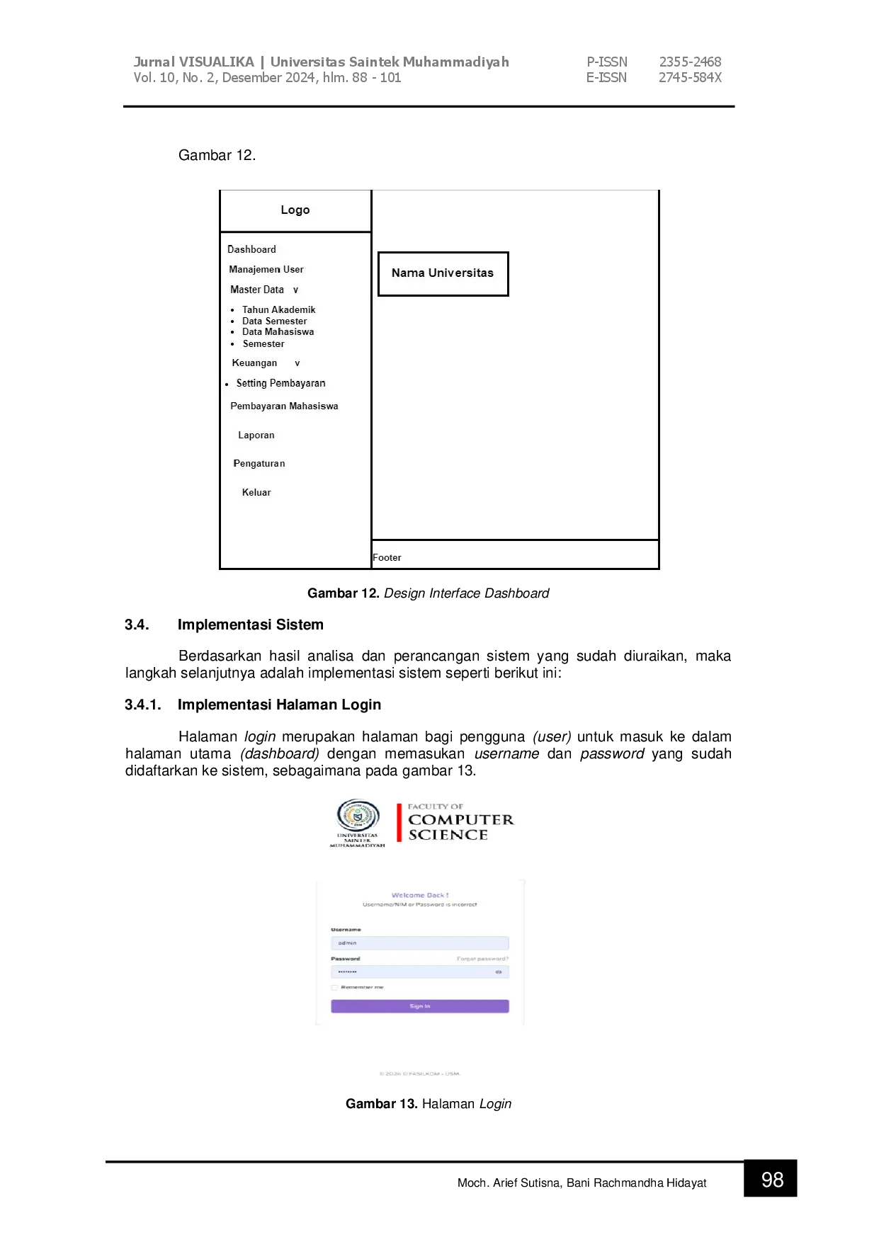 juris Sistem Pembayaran Mahasiswa Berbasis Web Pada Universitas Saintek Muhammadiyah