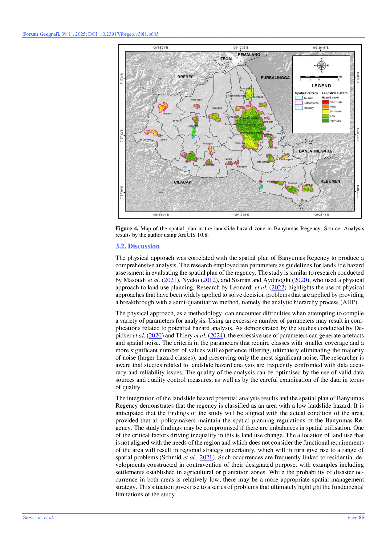 JURIS Analysis of Spatial Planning in Landslide Hazard Zones in Banyumas Regency Indonesia
