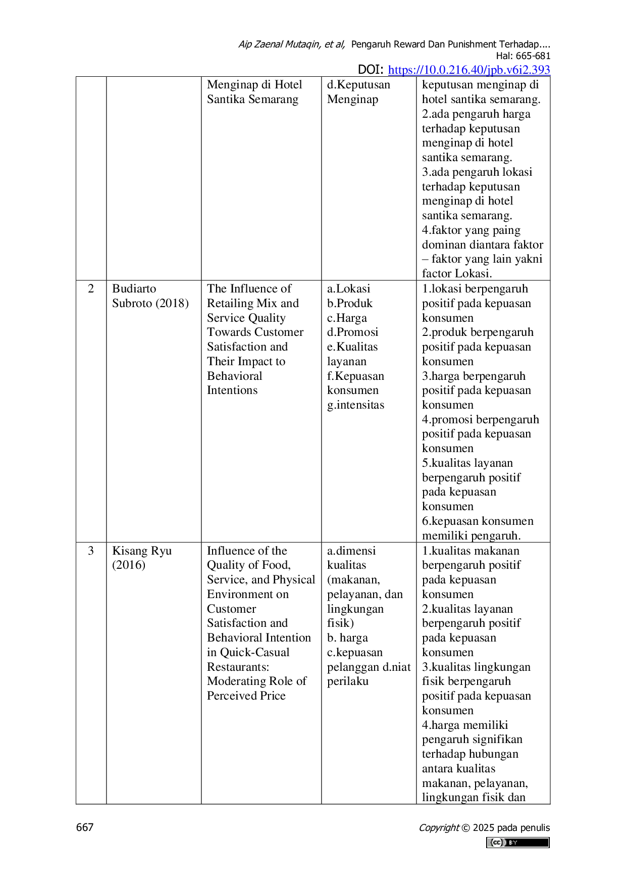 JURIS Pengaruh Pelayanan Jasa dan Lokasi Terhadap Kepuasan Nasabah Gadai Emas Pada PT Pegadaian Cabang Anjatan