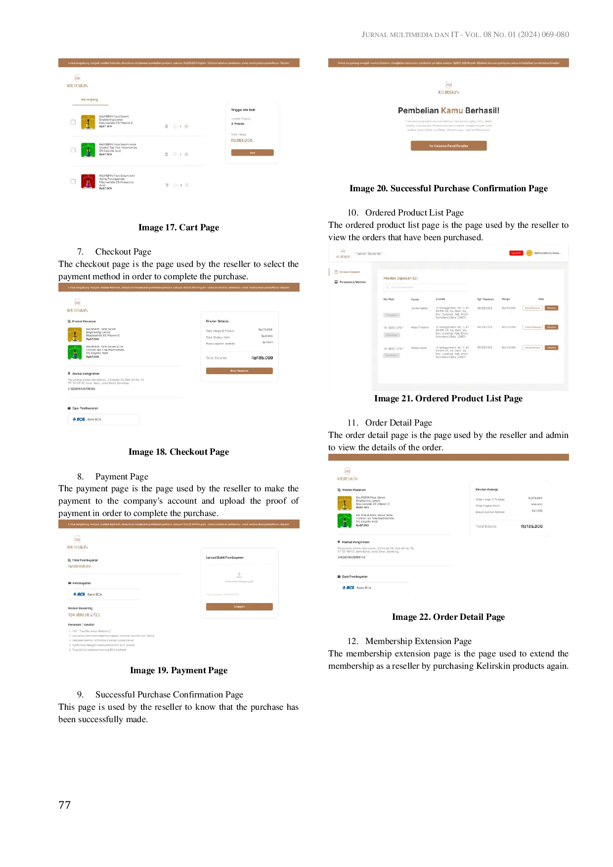 JURIS Website Design for Kelirskin Product Reseller Registration using the Prototype Method
