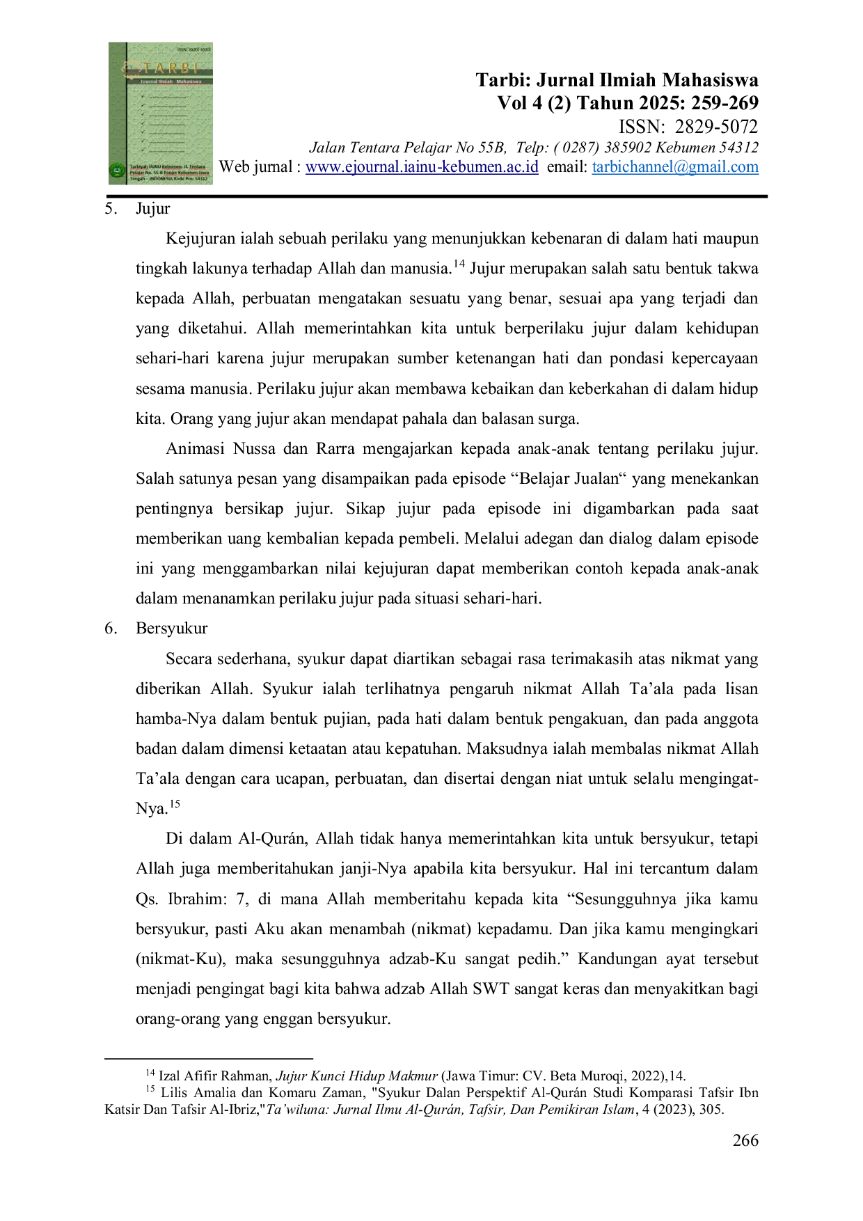 JURIS Analisis Nilai Nilai Pendidikan Islam Dalam Serial Animasi Nussa dan Rarra Produksi The Little Giantz