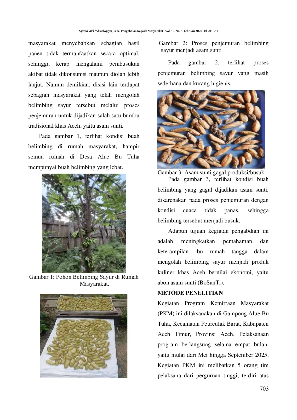 JURIS BoSanTi aBOn aSAm sunTI Pelestarian Warisan Kuliner Aceh dan Ekonomi Produktif di Kecamatan Peureulak Barat Kabupaten Aceh Timur