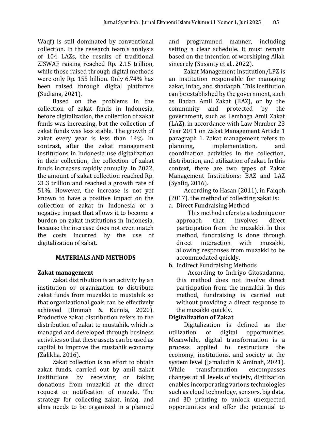 JURIS Dampak Digitalisasi Zakat terhadap Peningkatan Pengumpulan Zakat di Indonesia