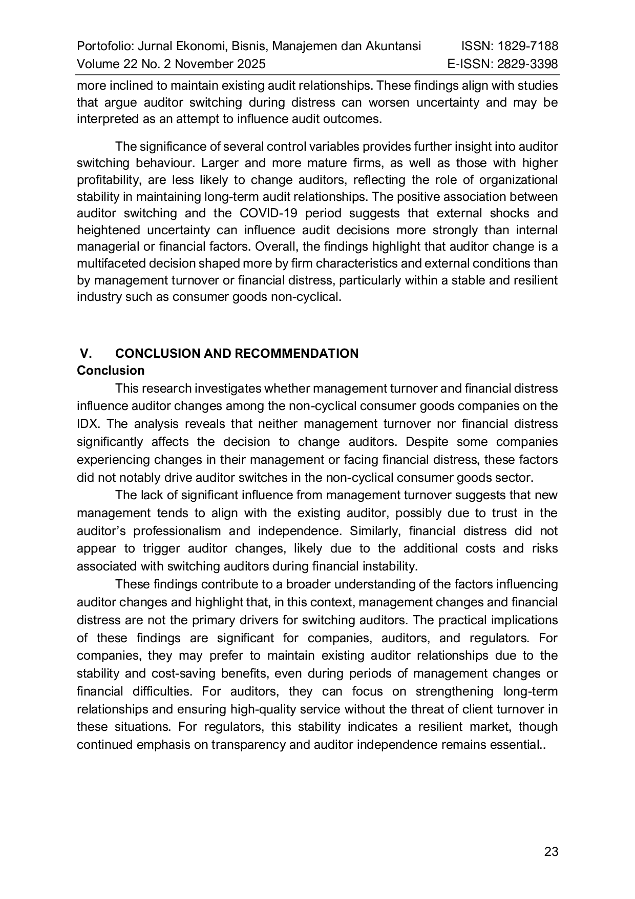 JURIS Does Leadership Shake Up and Financial Struggles Drive Auditor Changes