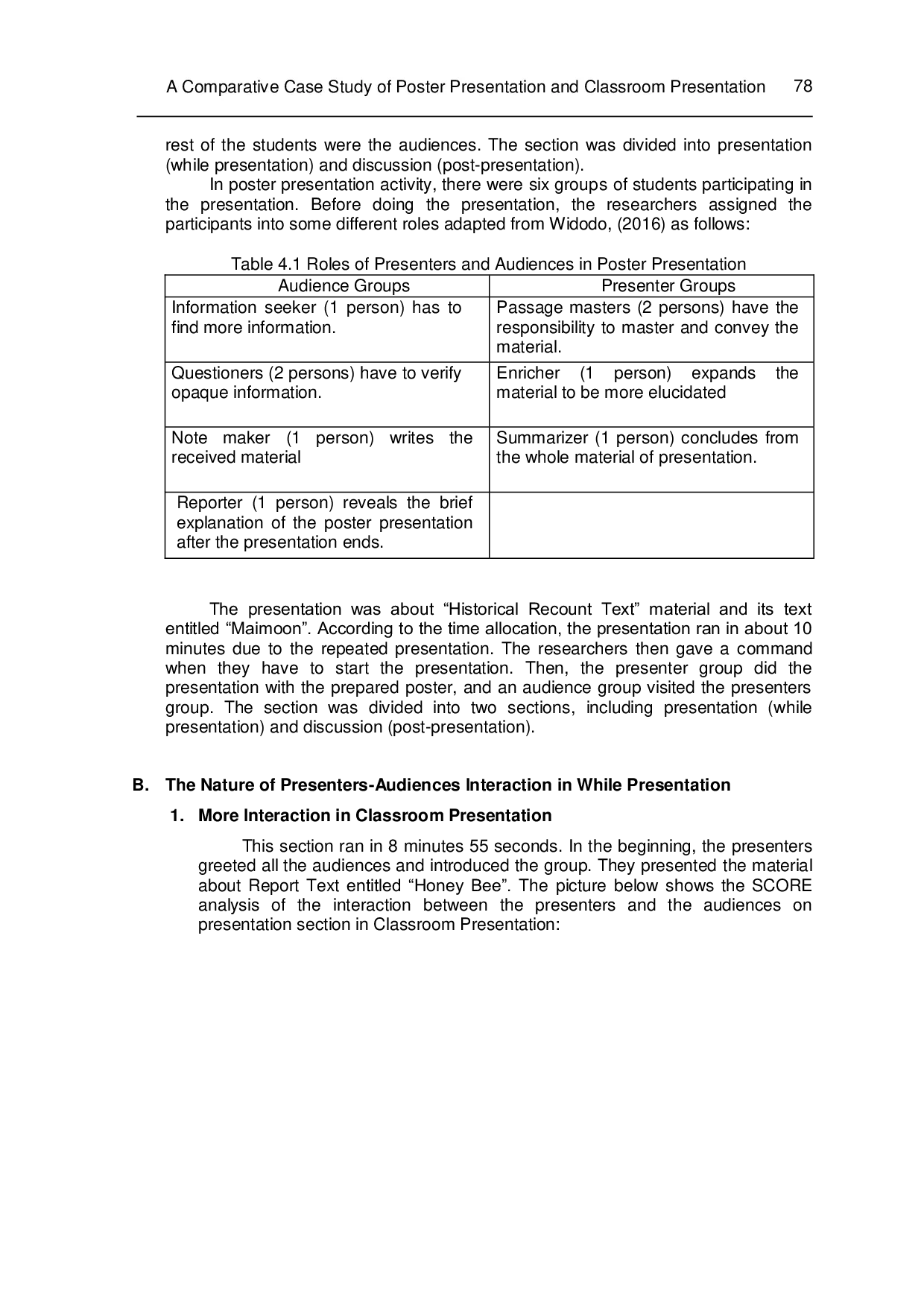 JURIS A Comparative Case Study of Poster Presentation and Classroom Presentation