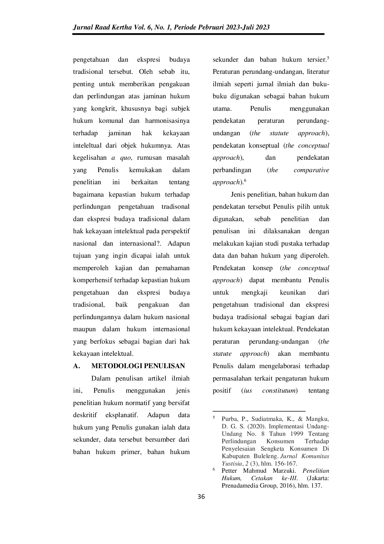 JURIS Analisis Kepastian Hukum Pengetahuan Tradisional Dan Ekspresi Budaya Tradisional Sebagai Bagian Hak Kekayaan Intelektual