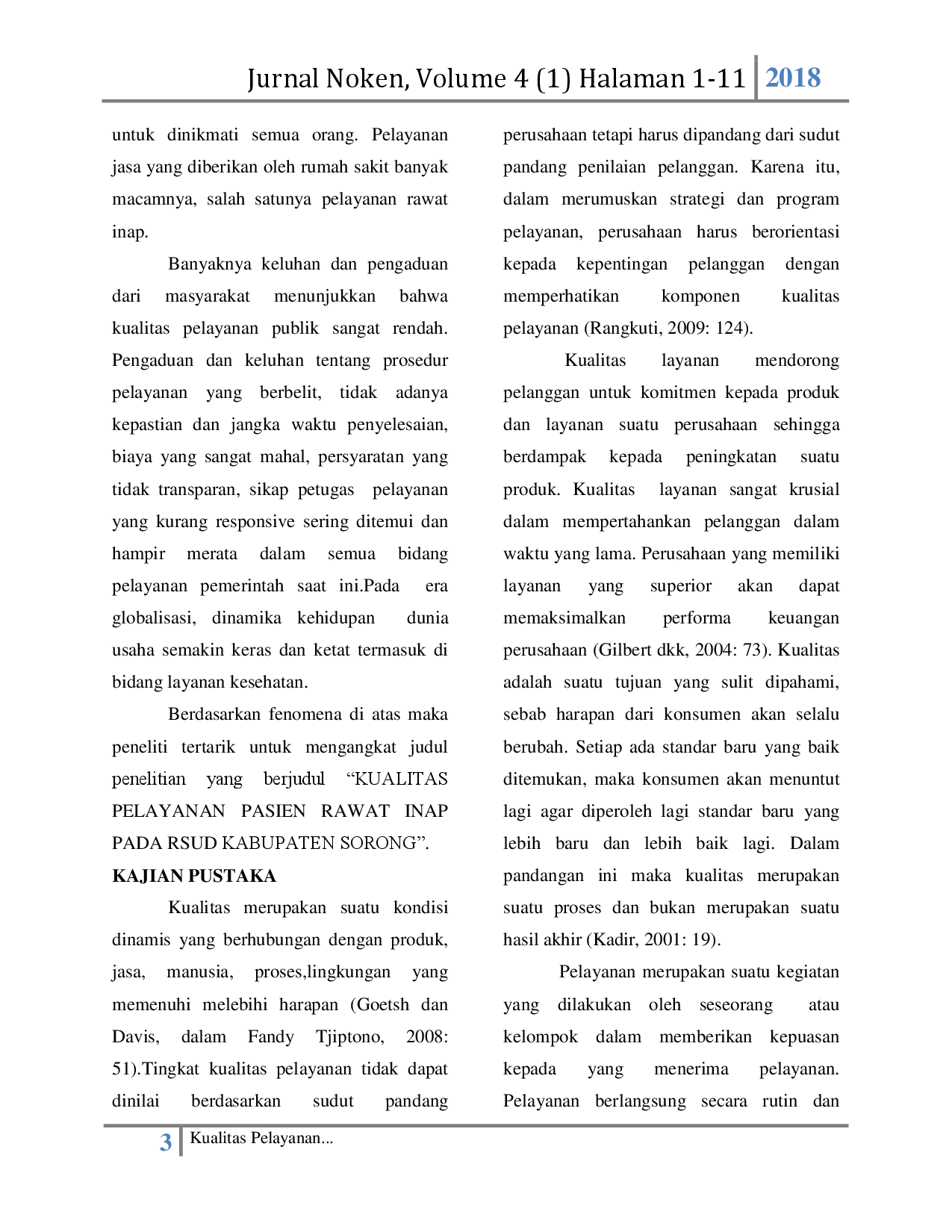 juris Kualitas Pelayanan Pasien Rawat Inap Pada Rsud Kabupaten Sorong