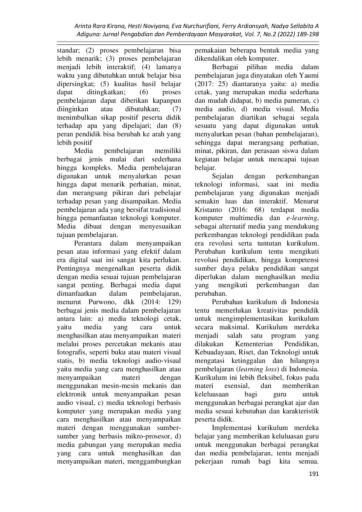 JURIS Pelatihan Pembuatan Media Pembelajaran Berbasis Kurikulum Merdeka Belajar Pada Guru SMP Negeri 27 Bandar Lampung
