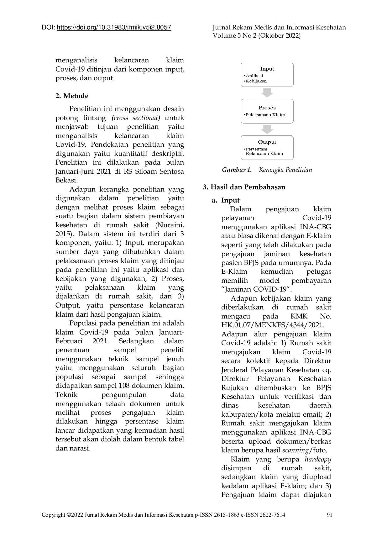 JURIS Tinjauan Kelancaran Klaim Pasien Covid 19
