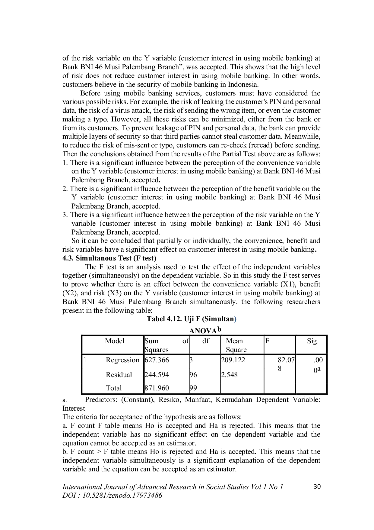 JURIS Affecting Factors Of Customer Interest in Using Mobile Banking at BNI 46 Musi Branch Palembang