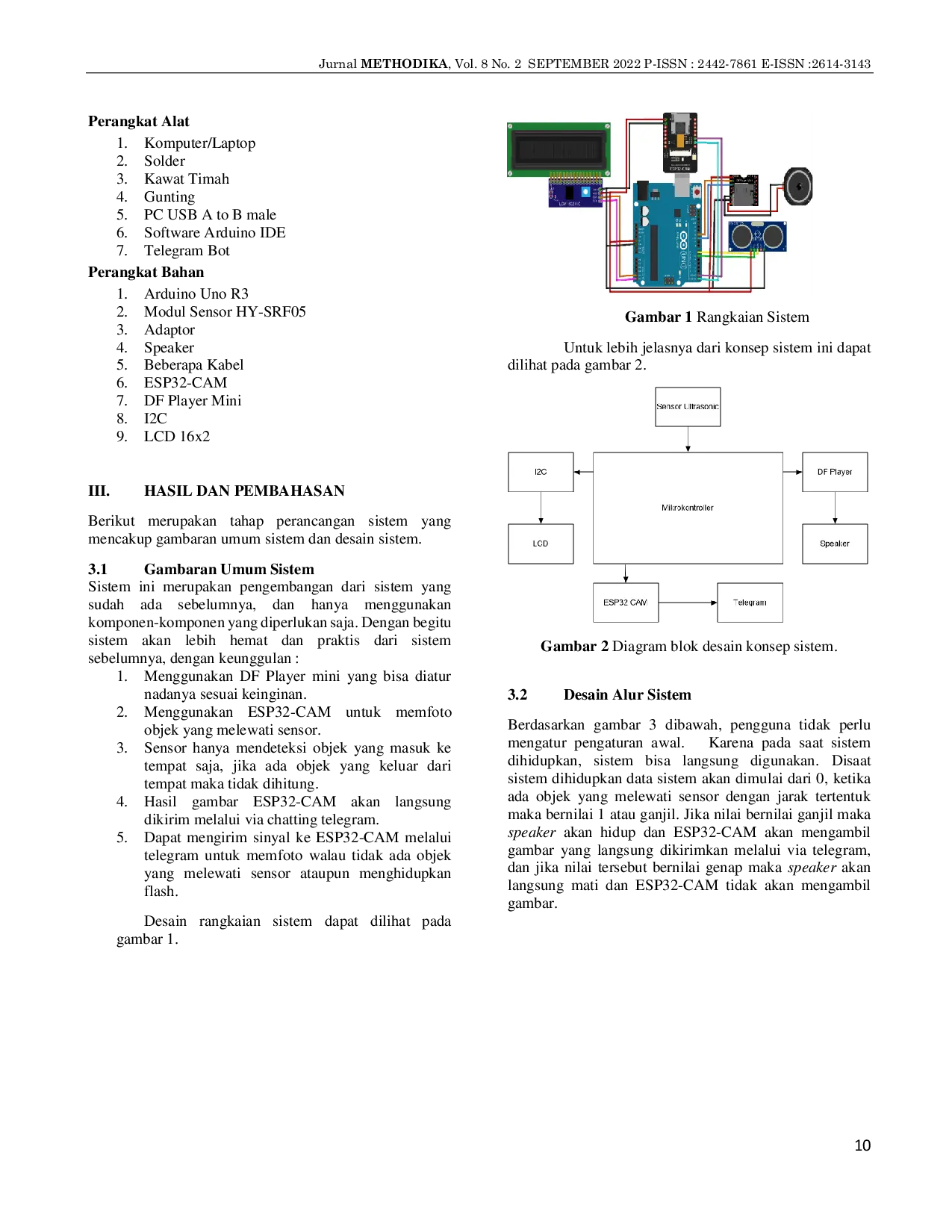 JURIS Rancangan Sistem Notifikasi Kedatangan Pembeli Dengan Suara Menggunakan Arduino