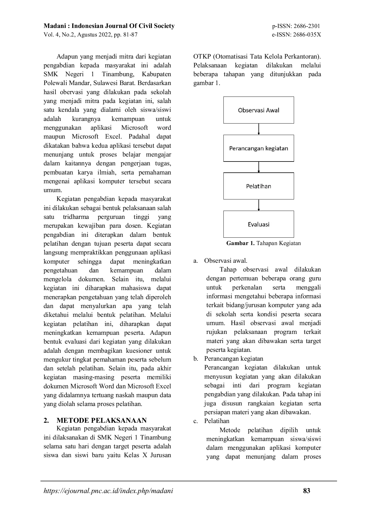 JURIS Pelatihan Microsoft Word dan Microsoft Excel pada Siswa SMK Negeri 1 Tinambung