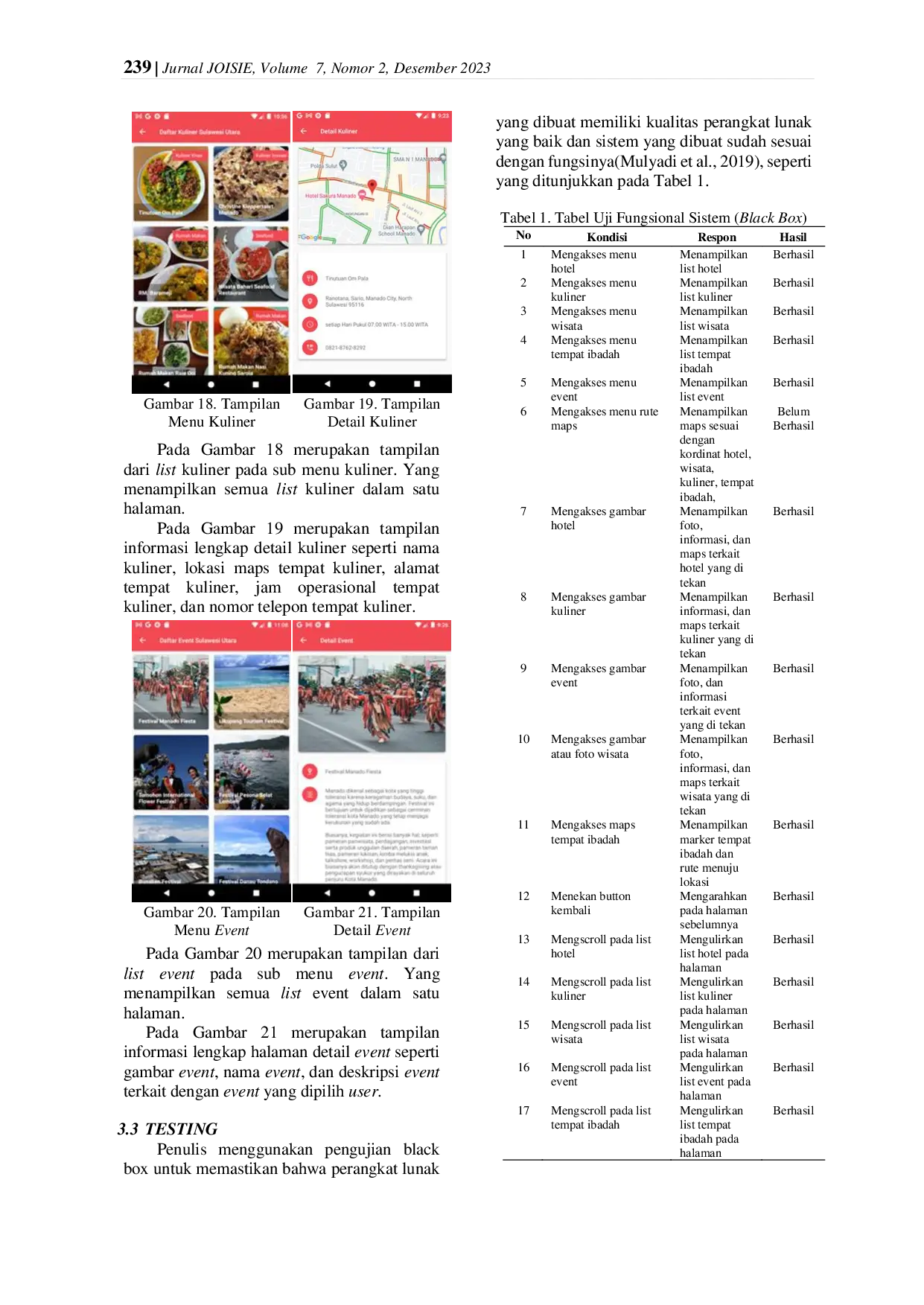 JURIS APLIKASI PENCARIAN TEMPAT WISATA PROVINSI SULAWESI UTARA MENGGUNAKAN METODE LOCATION BASED SERVICE BERBASIS MOBILE