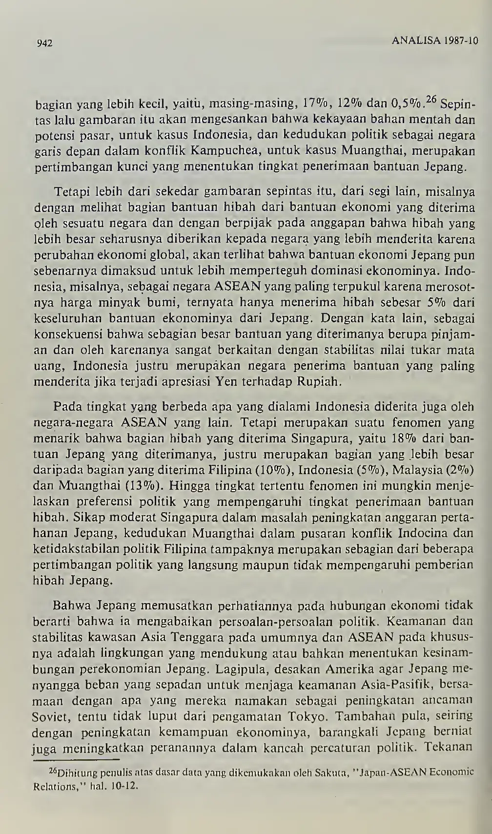 JURIS Dinamika Ekonomi dan Politik Hubungan ASEAN Jepang