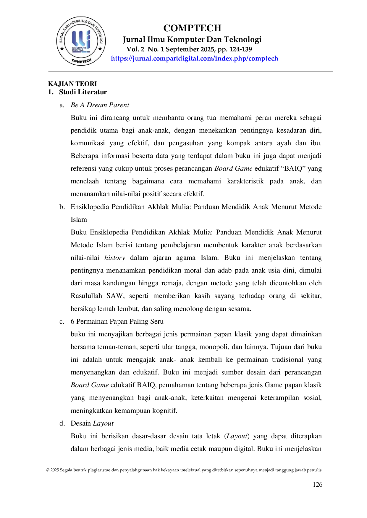 JURIS Perancangan Board Game Edukatif Untuk Menanamkan Adab Dalam Interaksi Sosial Pada Siswa Sekolah Dasar