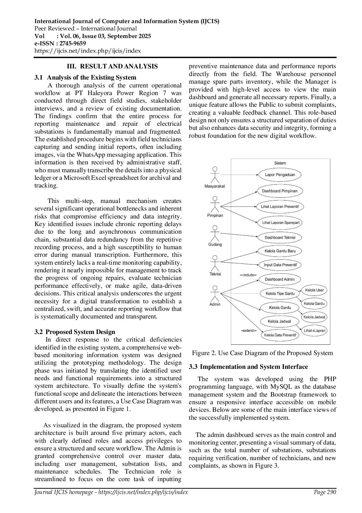 JURIS Design of a Web Mobile Based Information System for Monitoring Maintenance and Repair Reports of Electrical Substations
