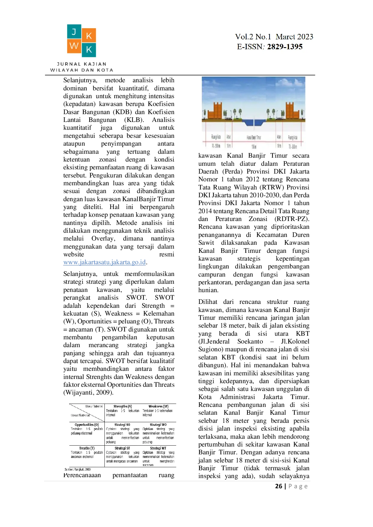 JURIS Kajian Pemanfaatan Ruang Kawasan Kanal Banjir Timur