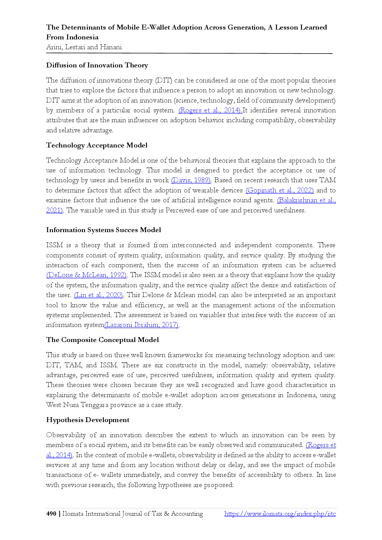 juris The Determinants of Mobile E Wallet Adoption Across Generation A Lesson Learned From Indonesia