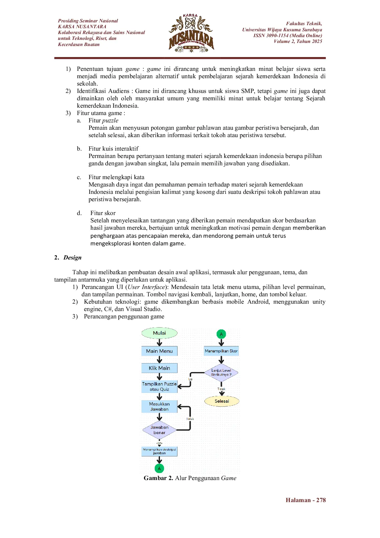 JURIS Implementasi Game Edukasi Sejarah Kemerdekaan Indonesia Berbasis Mobile