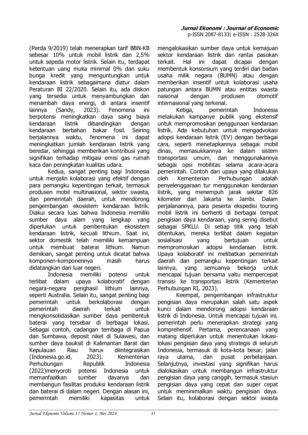 JURIS Peran Inovasi Teknologi Dalam Green Transportasi Mewujudkan Green Economy Dan Pembangunan Berkelanjutan