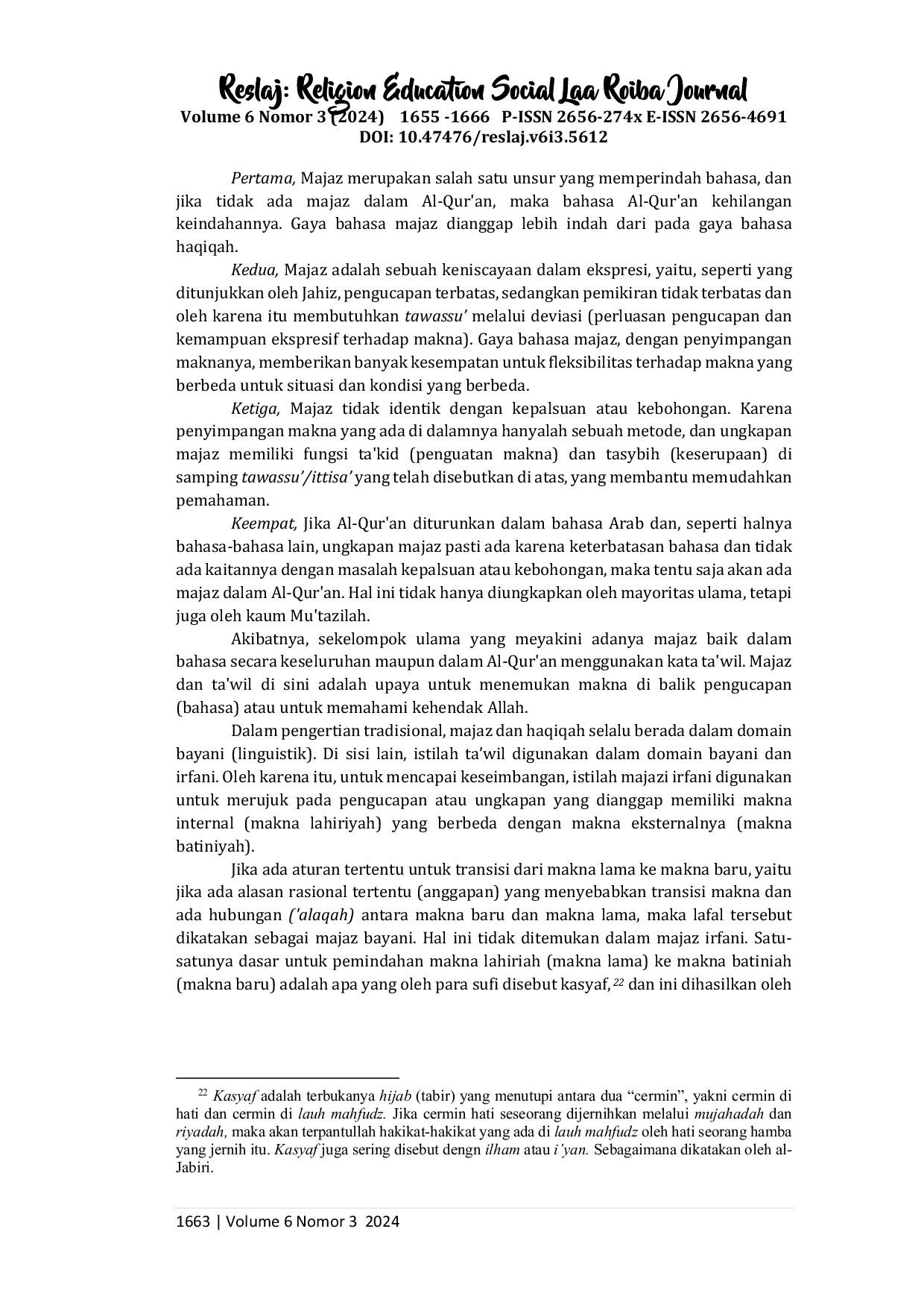 JURIS Haqiqah dan Majaz dalam Kaitanya dengan Ta wil