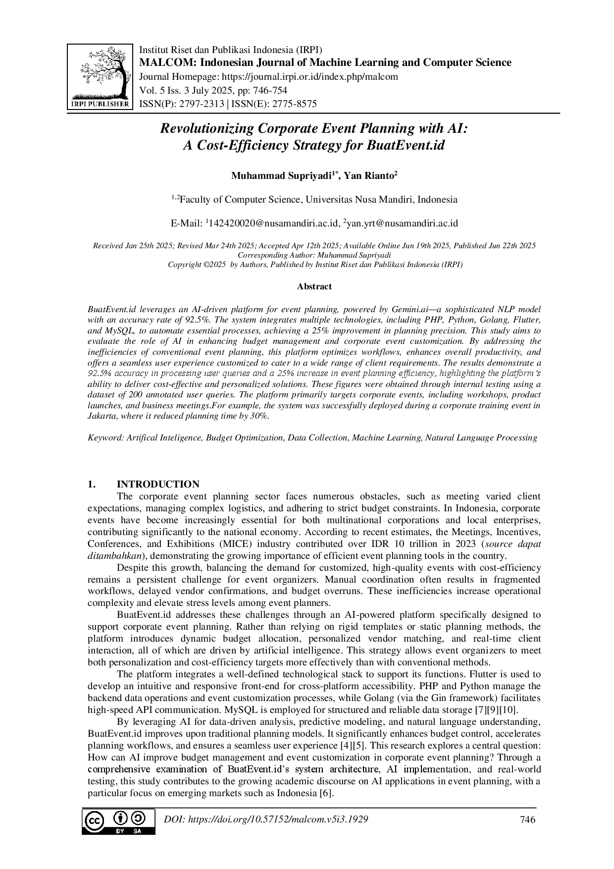 juris Revolutionizing Corporate Event Planning with AI A Cost Efficiency Strategy for BuatEvent