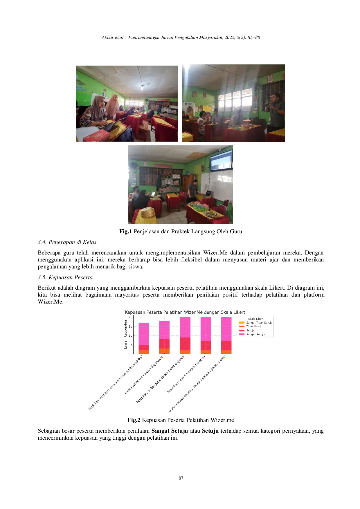 JURIS Pelatihan Penggunaan Wizer Me untuk Meningkatkan Keterlibatan Siswa dalam Pembelajaran Interaktif di SMPN 1 Sanrobone