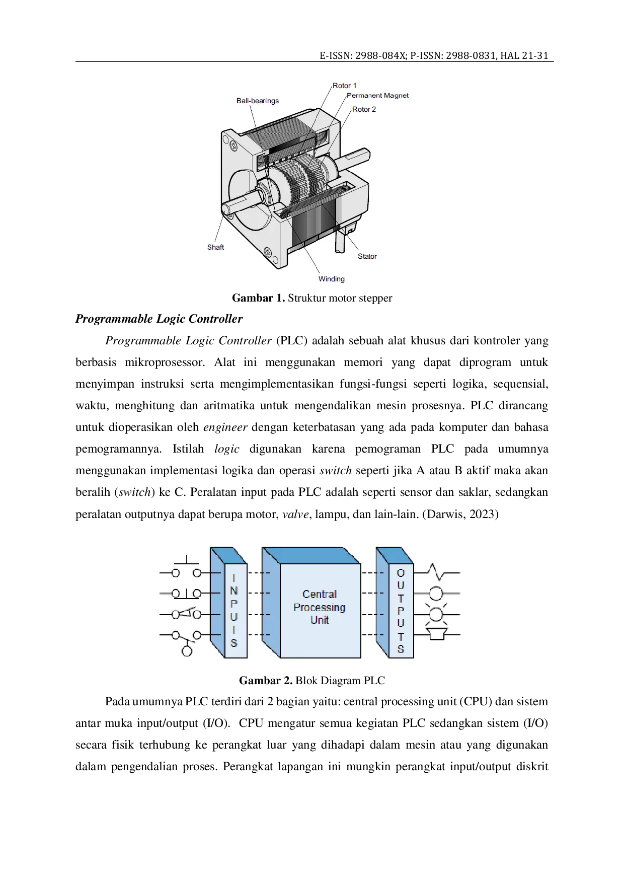 JURIS Perancangan Lengan Robot Sebagai Media Pembelajaran Programmable Logic Controller Di Laboratorium PLC Politeknik Kampar