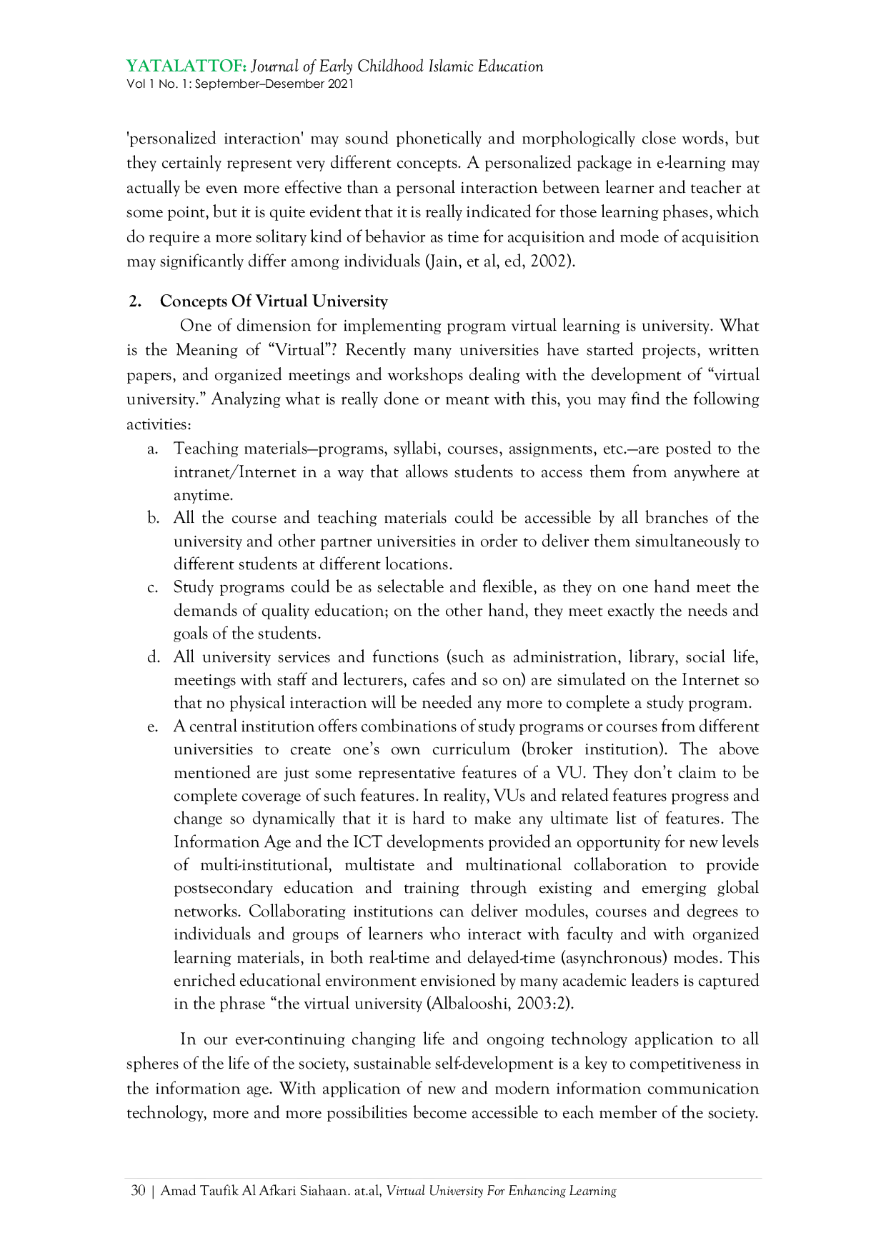 JURIS Virtual University For Enhancing Learning