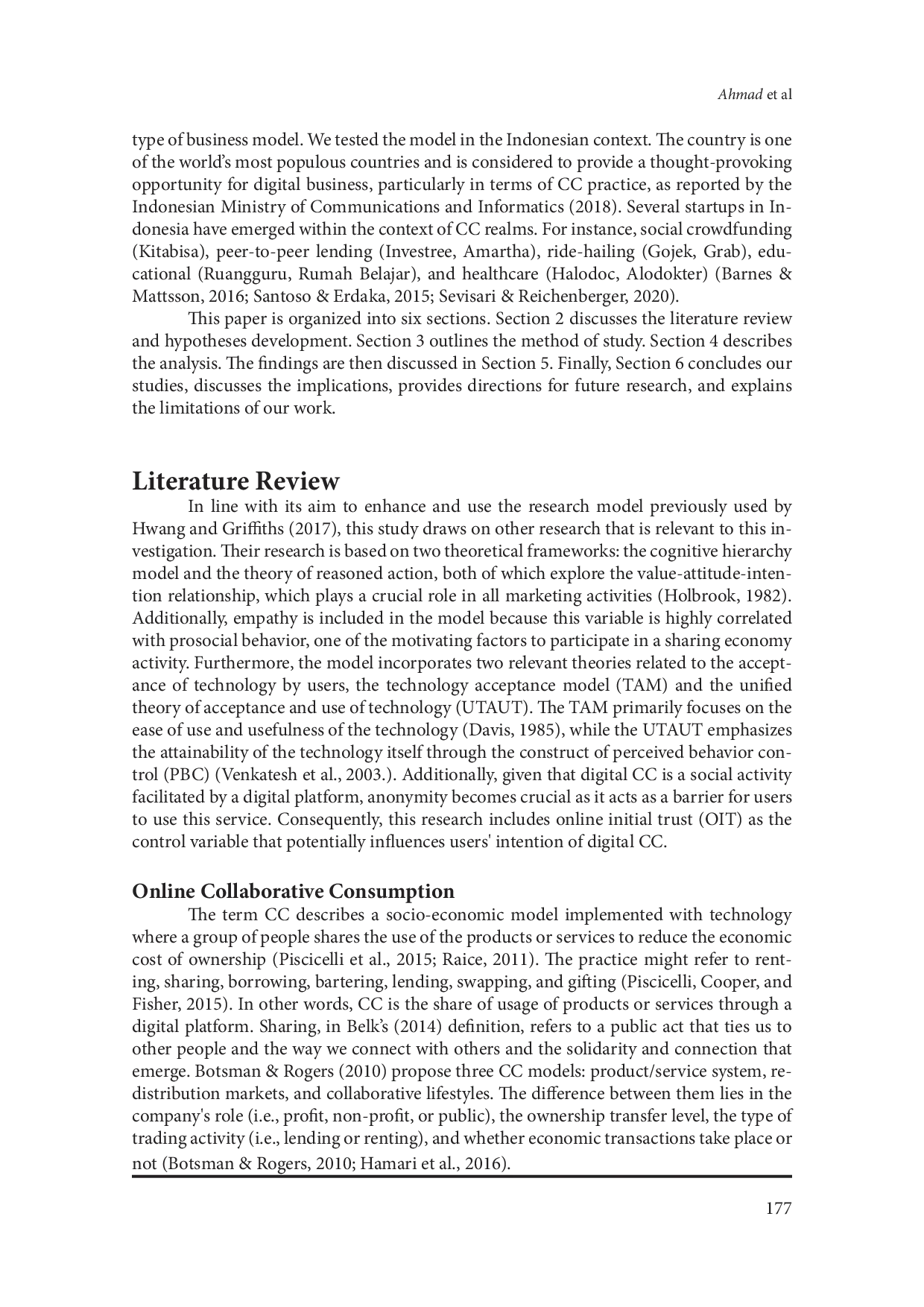 JURIS Attitudinal Factors Influencing Digital Collaborative Consumption Among Internet Users A Confirmatory Study in Indonesia