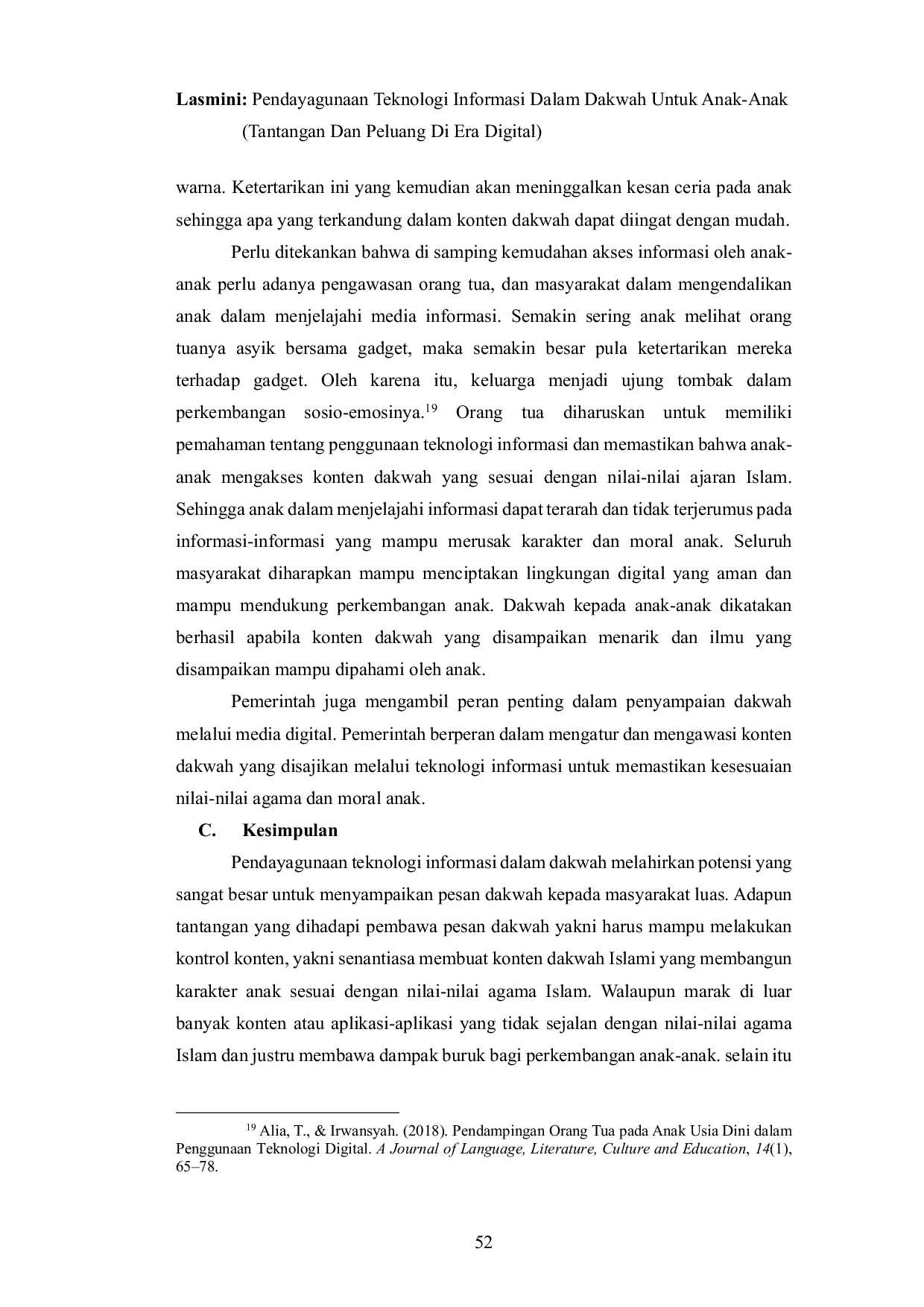 JURIS Pendayagunaan Teknologi Informasi Dalam Dakwah Untuk Anak Anak Tantangan Dan Peluang Di Era Digital