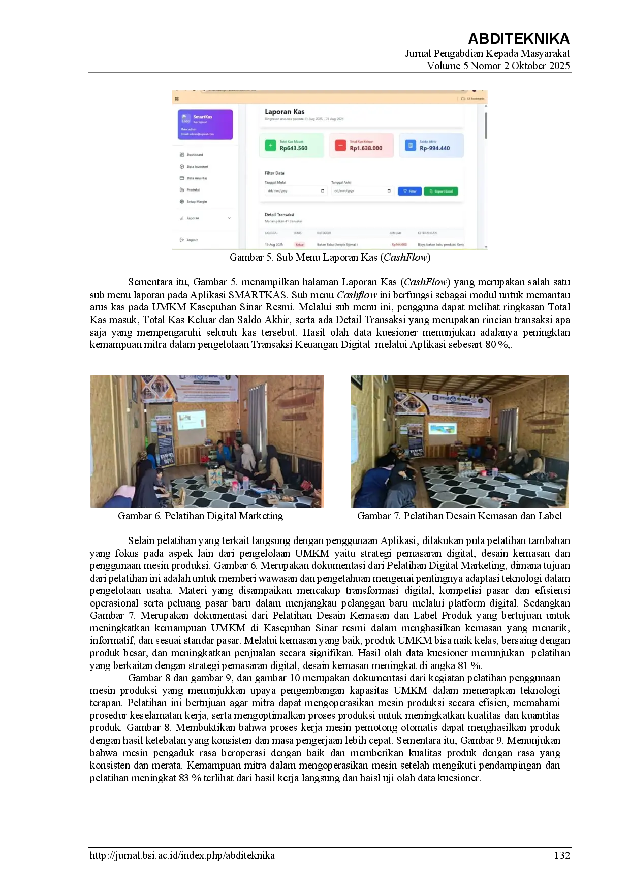 juris Peningkatan Kapasitas UMKM Kasepuhan Sinar Resmi Melalui Optimalisasi Proses Produksi dan Pemanfaatan Aplikasi SMARTKAS