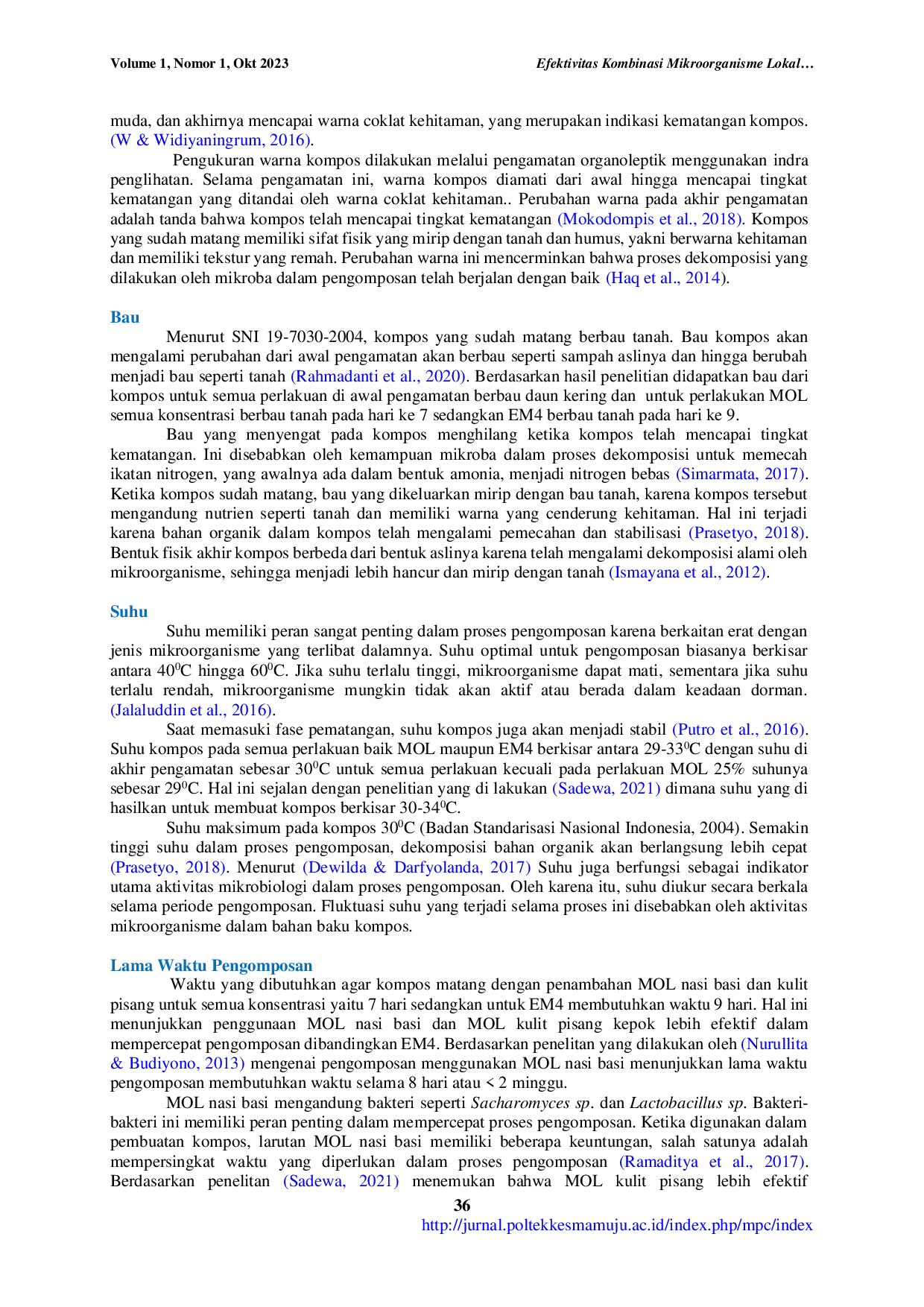 JURIS Efektivitas Kombinasi Mikroorganisme Lokal Mol Nasi Basi Dan Kulit Pisang Kepok Musa Acuminata Sebagai Aktivator Pembuatan Kompos
