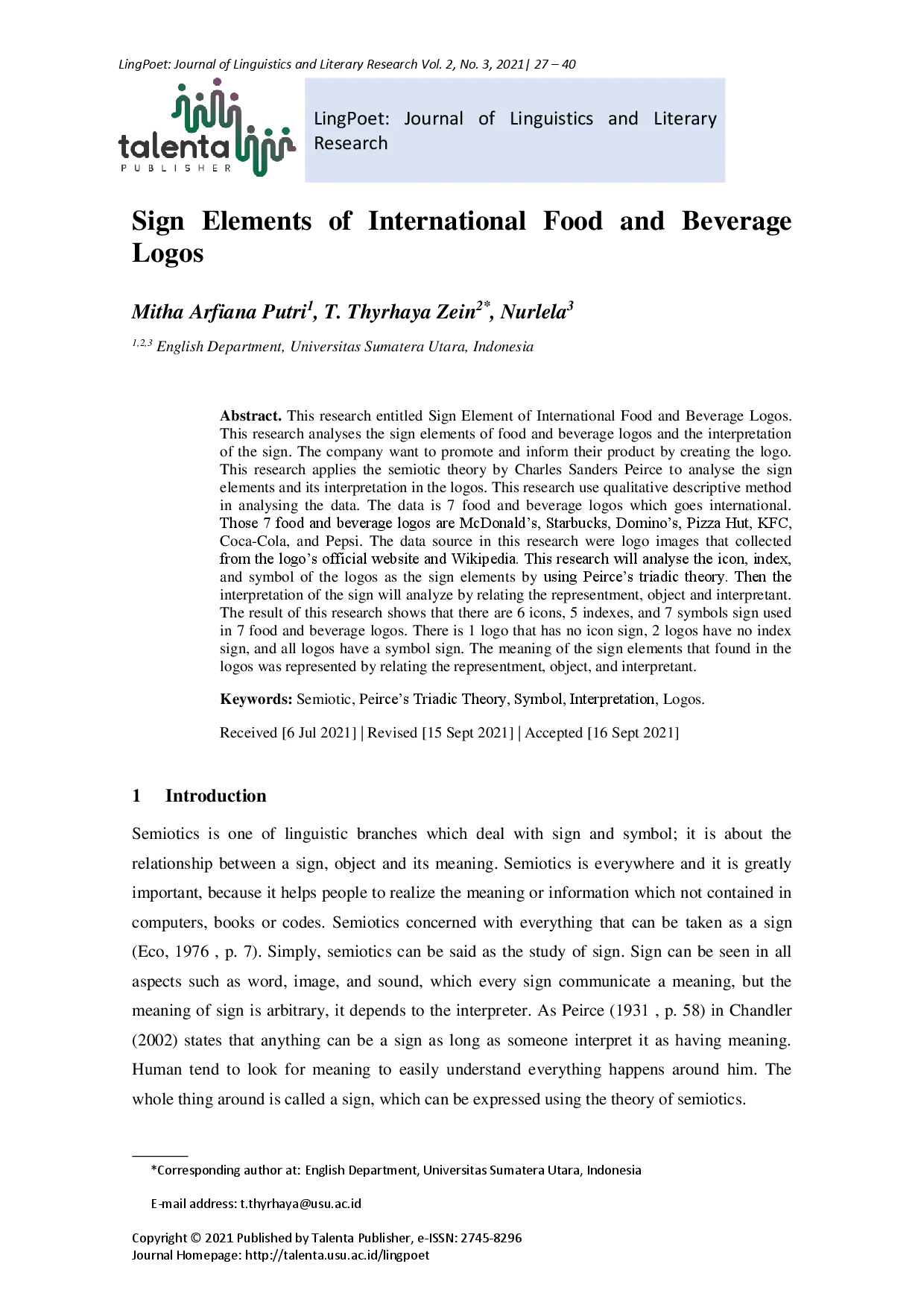 juris Sign Elements of International Food and Beverage Logos