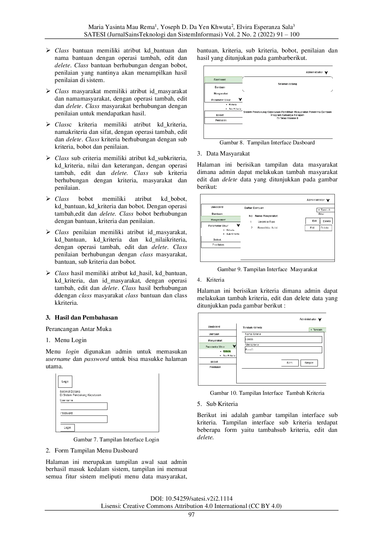 JURIS Sistem Pendukung Keputusan Pemilihan Masyarakat Penerima Bantuan Program Keluarga Harapan Metode SAW