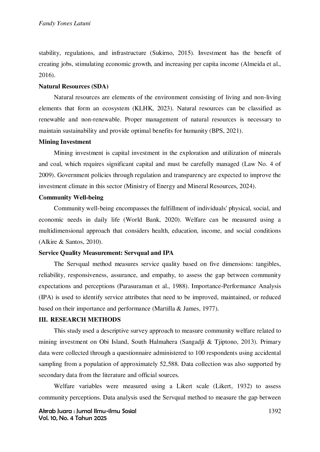 JURIS Pt Harita Group S Investment Dan Implikasinya Terhadap Kesejahteraan Masyarakat Pulau Obi