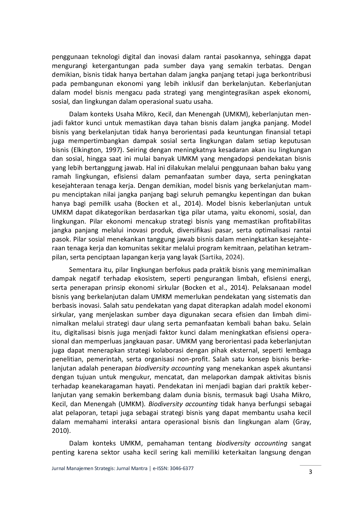JURIS Studi Fenomenologi Integrasi Biodiversity Accounting dalam Model Bisnis Keberlanjutan UMKM Madu Teuweul