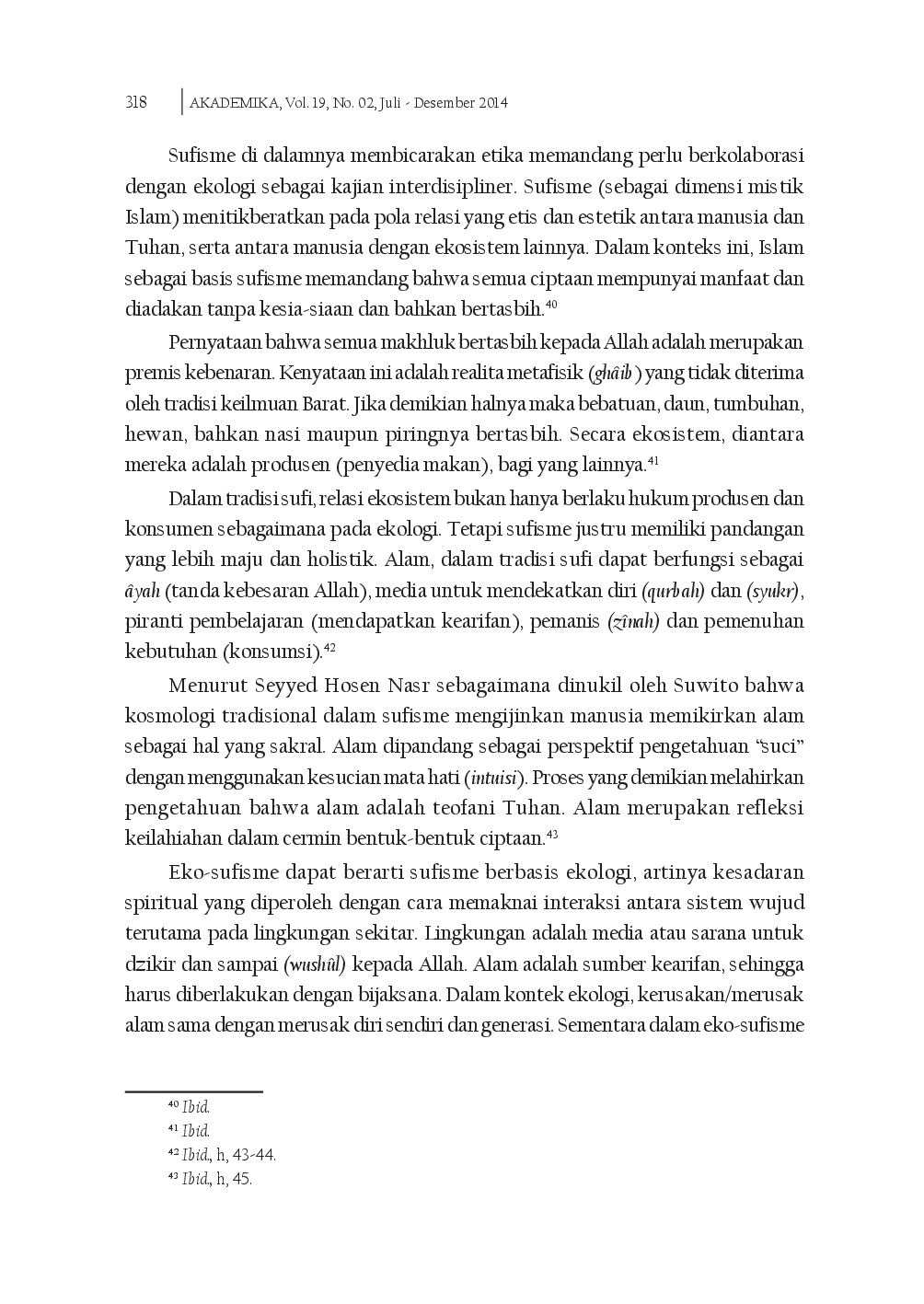 juris Konservasi Alam Dalam Perspektif Etika Islam Tantangan Dan Tuntutan Globalisasi