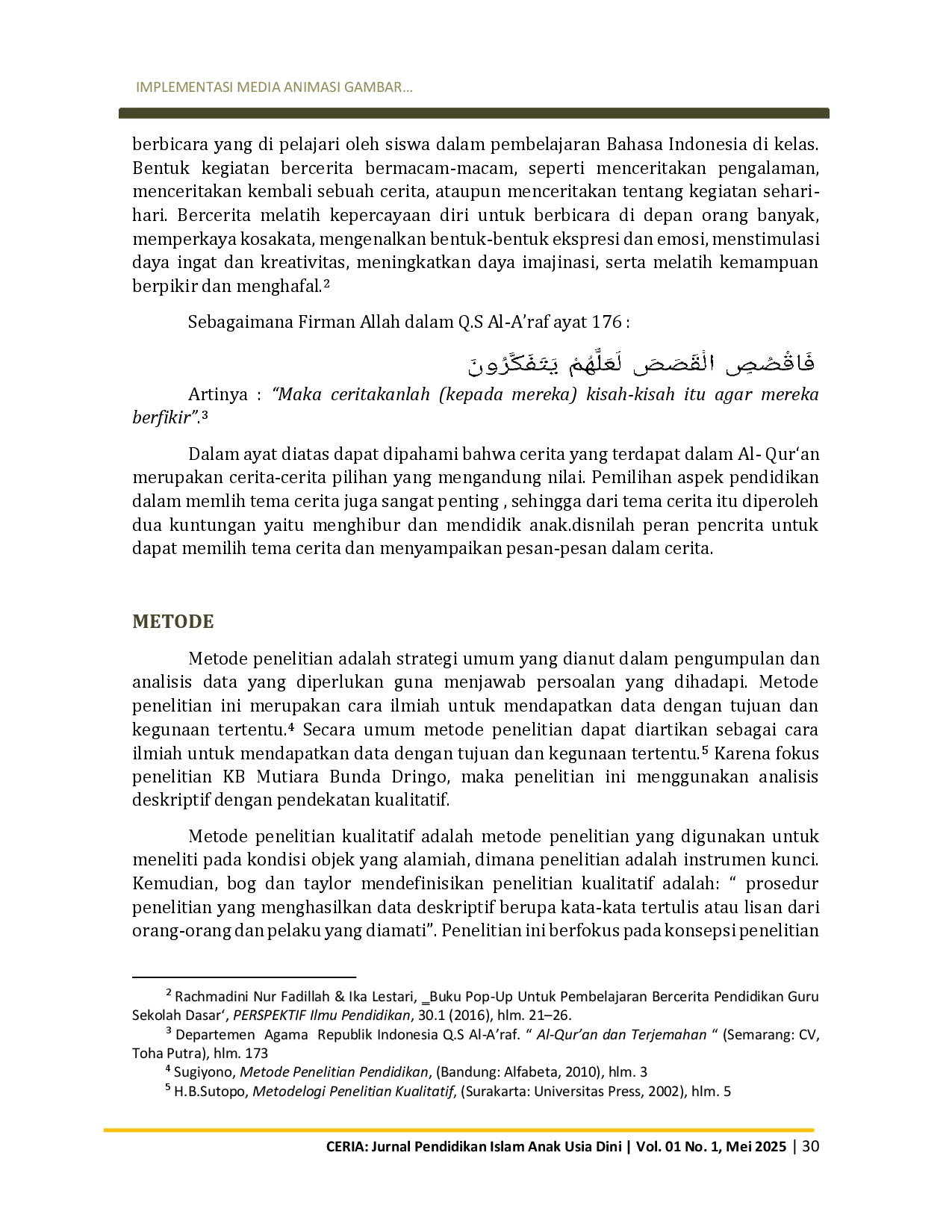 juris Implementasi Media Animasi Gambar untuk Upaya Meningkatkan Kemampuan Bercerita Anak di KB Mutiara Bunda Blora